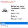 Wheel Speed Sensor Connector - Compatible with 2013 - 2019 Ford Escape 2014 2015 2016 2017 2018
