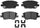 ADVICS AD1844 Disc Brake Pad Set