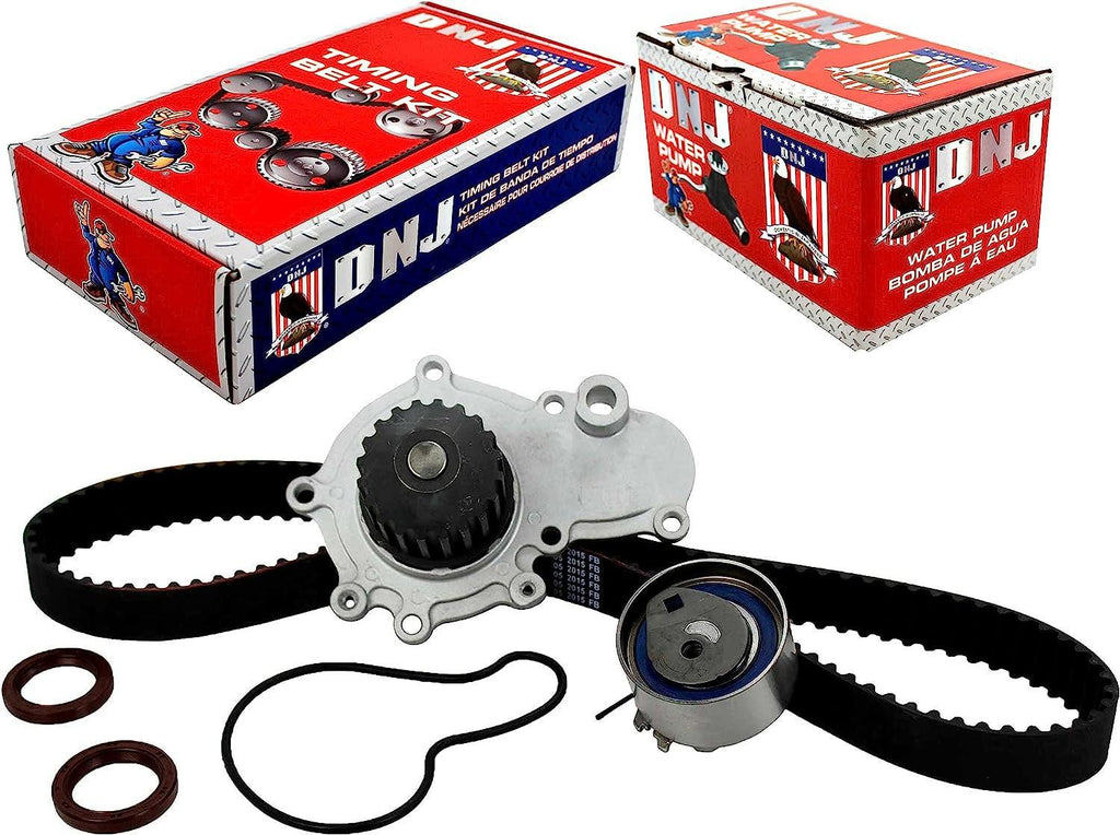DNJ TBK149BWP Timing Belt Kit with Water Pump/For 1995-2005 / Chrysler, Dodge, Plymouth/Breeze, Cirrus, Neon, Stratus / 2.0L / SOHC / L4 / 16V / 122Cid / VIN C, VIN F