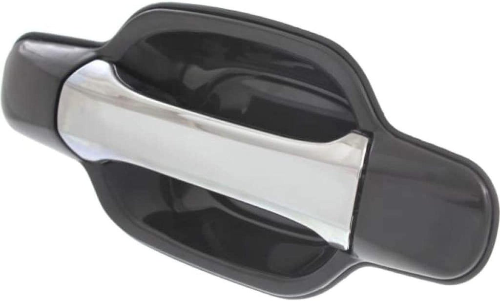 for Chevy Colorado Exterior Door Handle 2004-2012 Front Passenger Side Smooth Black Bezel W/Chrome Lever | Trim: LS/LT/WT