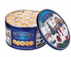Kelsen Danish Butter Cookies in Decorative Holiday Tin, 80 Ounce (300 Cookies)