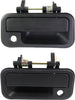 Front Exterior Door Handle Set of 2 Compatible with 1998-2000 Isuzu Amigo, Fits 1998-2002 Honda Passport Textured Black Driver and Passenger Side