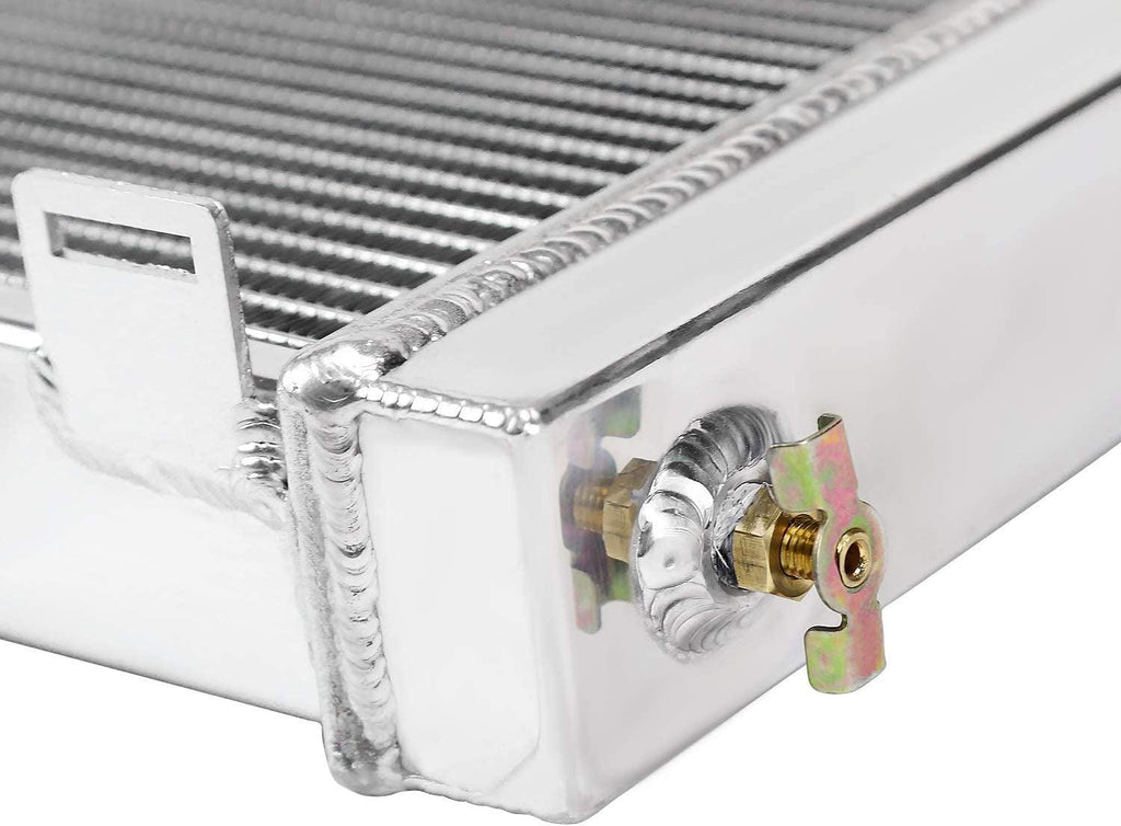 3-Core/Row Light Aluminum Cooling Radiator Compatible with Jeep Cherokee Comanche 2.5L 4.0L 1991-2001