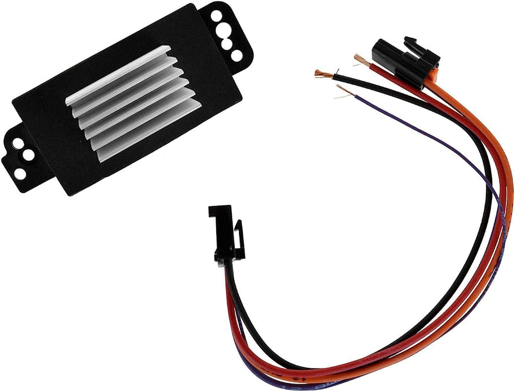 A/C AC Heater Blower Motor W/Fan Cage & Resistor Kit Compatible with Buick Chevy GMC Saab