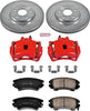 KC3031 Z23 Evolution Sport 1-Click Brake Kit with Powder Coated Calipers (Brake Pads, Drilled/Slotted Rotors)