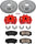 KC3031 Z23 Evolution Sport 1-Click Brake Kit with Powder Coated Calipers (Brake Pads, Drilled/Slotted Rotors)