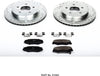 K1563 Rear Z23 Carbon Fiber Brake Pads with Drilled & Slotted Brake Rotors Kit