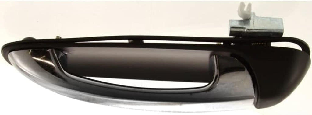 for Chrysler Aspen Door Handle 2007 2008 2009 Exterior | Rear Driver Side | Chrome Lever | Black Housing | CH1520118 | 1EH611XRAA