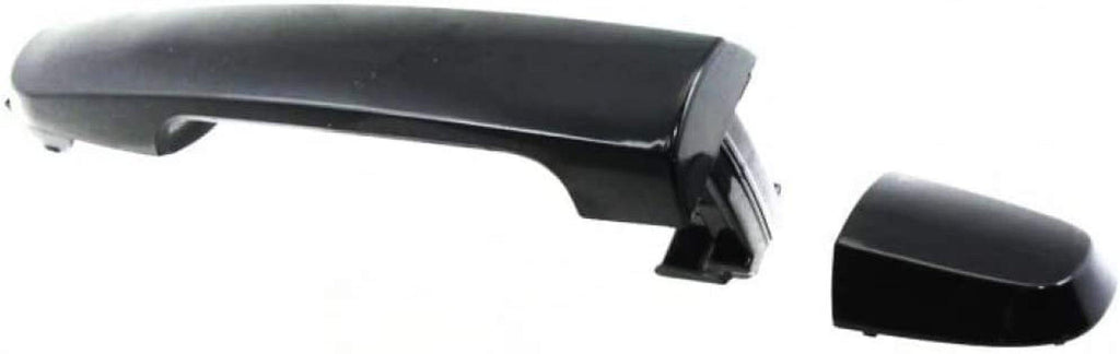for Toyota Corolla Exterior Door Handle Rear, Driver or Passenger Side Smooth Black (2003-2013) | Trim:All Submodels