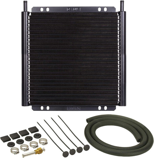 13504 Series 8000 Plate and Fin Transmission Oil Cooler , Black