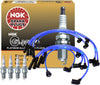 NGK Wire & 4 G-Power Platinum Spark Plugs Kit for Nissan D21 Van 2.4 L4
