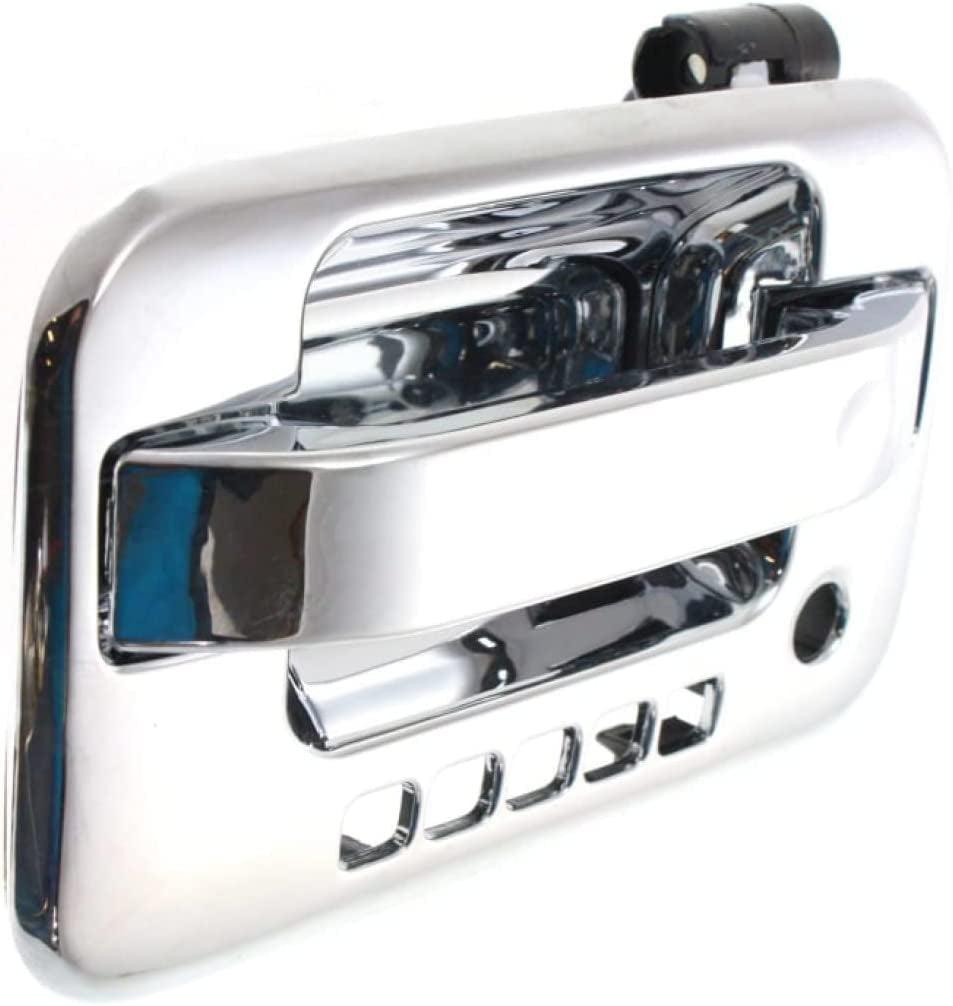 for Ford F-150 Exterior Door Handle Front, Driver Side Chrome (2004-2014) | with Key Hole| Trim:All Submodels