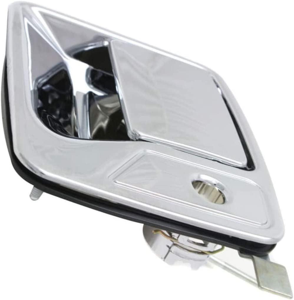 for Ford F-250 Super Duty Exterior Door Handle Front, Driver Side Chrome (1999-2016) | with Key Hole| Trim:All Submodels
