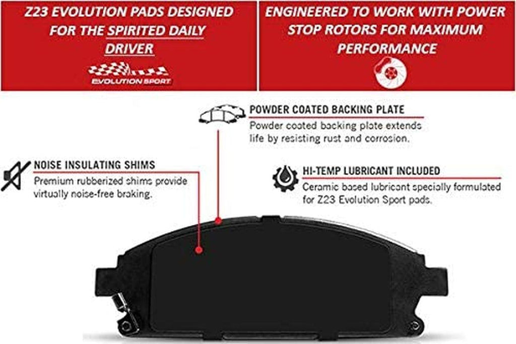 (Z23-1451) Z23 Evolution Sport Brake Pads, Rear