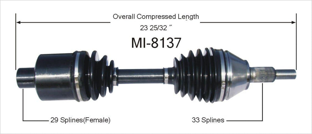 MI-8137 CV Axle Shaft