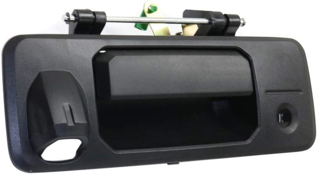 Tailgate Handle for Toyota Tundra 2014-2020 | outside | W/Cam & Key Holes | Black | Plastic | TO1915118 | 690900C090
