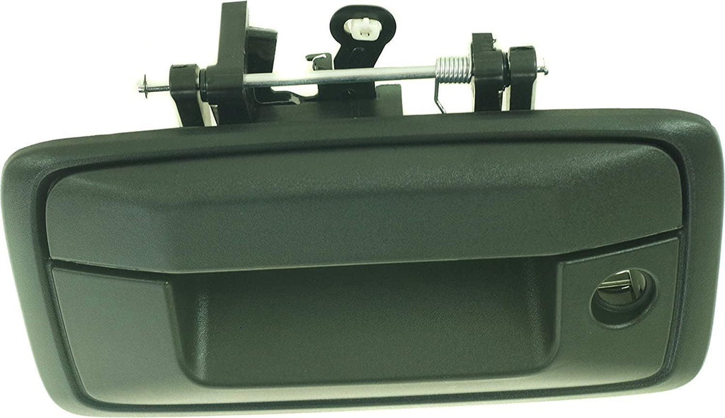 Tailgate Handle Compatible with Chevrolet Silverado/Sierra 1500 2016-2018/2500 HD/3500 HD 2016-2018 outside Textured Black with Keyhole All Cab Types