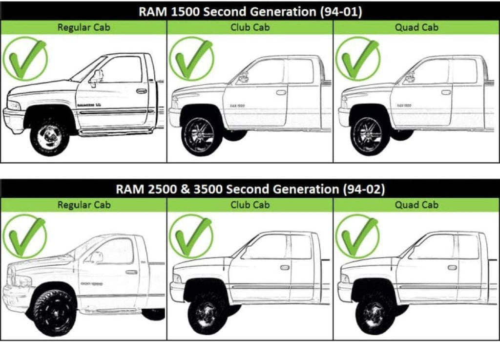 Compatible with Dodge Ram 1500 Exterior Door Handle 1994-2001 Driver Side | Front | CH1310102 | 55275023
