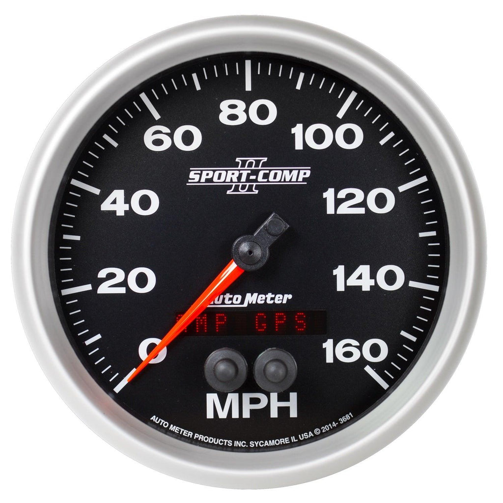 5 in. GPS SPEEDOMETER 0-160 MPH SPORT-COMP II - greatparts