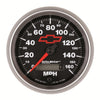 3-3/8 in. SPEEDOMETER 0-160 MPH GM BLACK - greatparts