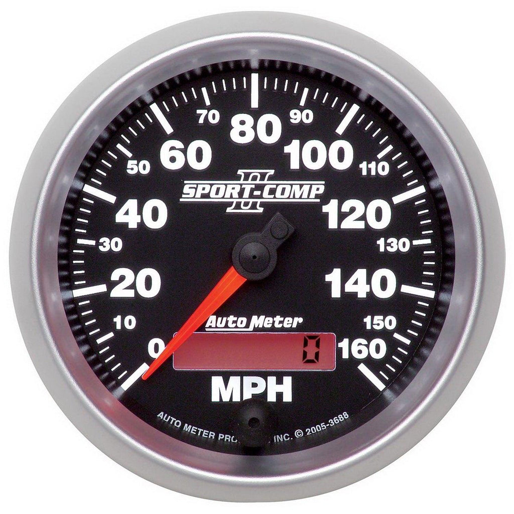 3-3/8 in. SPEEDOMETER 0-160 MPH SPORT-COMP II - greatparts