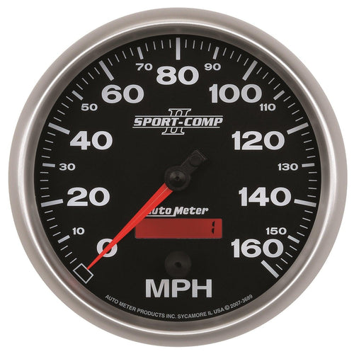 5 in. SPEEDOMETER 0-160 MPH SPORT-COMP II - greatparts