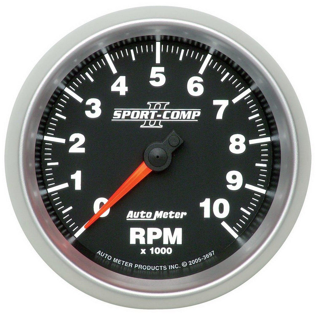 3-3/8 in. IN-DASH TACHOMETER 0-10000 RPM SPORT-COMP II - greatparts