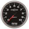 5 in. IN-DASH TACHOMETER 0-10000 RPM SPORT-COMP II - greatparts