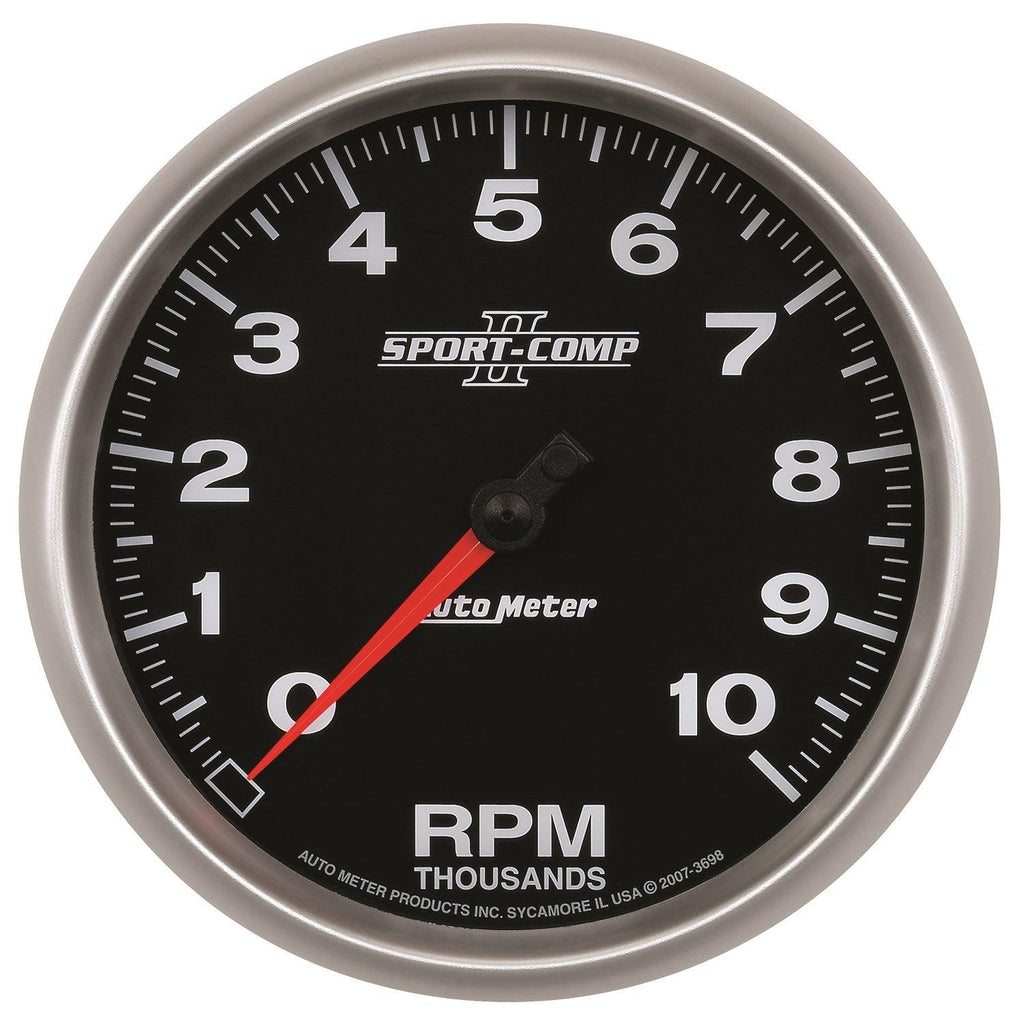 5 in. IN-DASH TACHOMETER 0-10000 RPM SPORT-COMP II - greatparts
