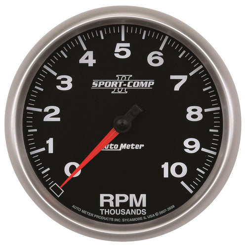 5 in. IN-DASH TACHOMETER 0-10000 RPM SPORT-COMP II - greatparts