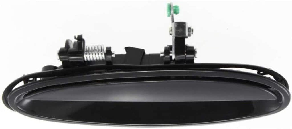 For Buick Lesabre Exterior Door Handle Rear Driver Side Smooth Black 2000-2005 | Trim:All Submodels