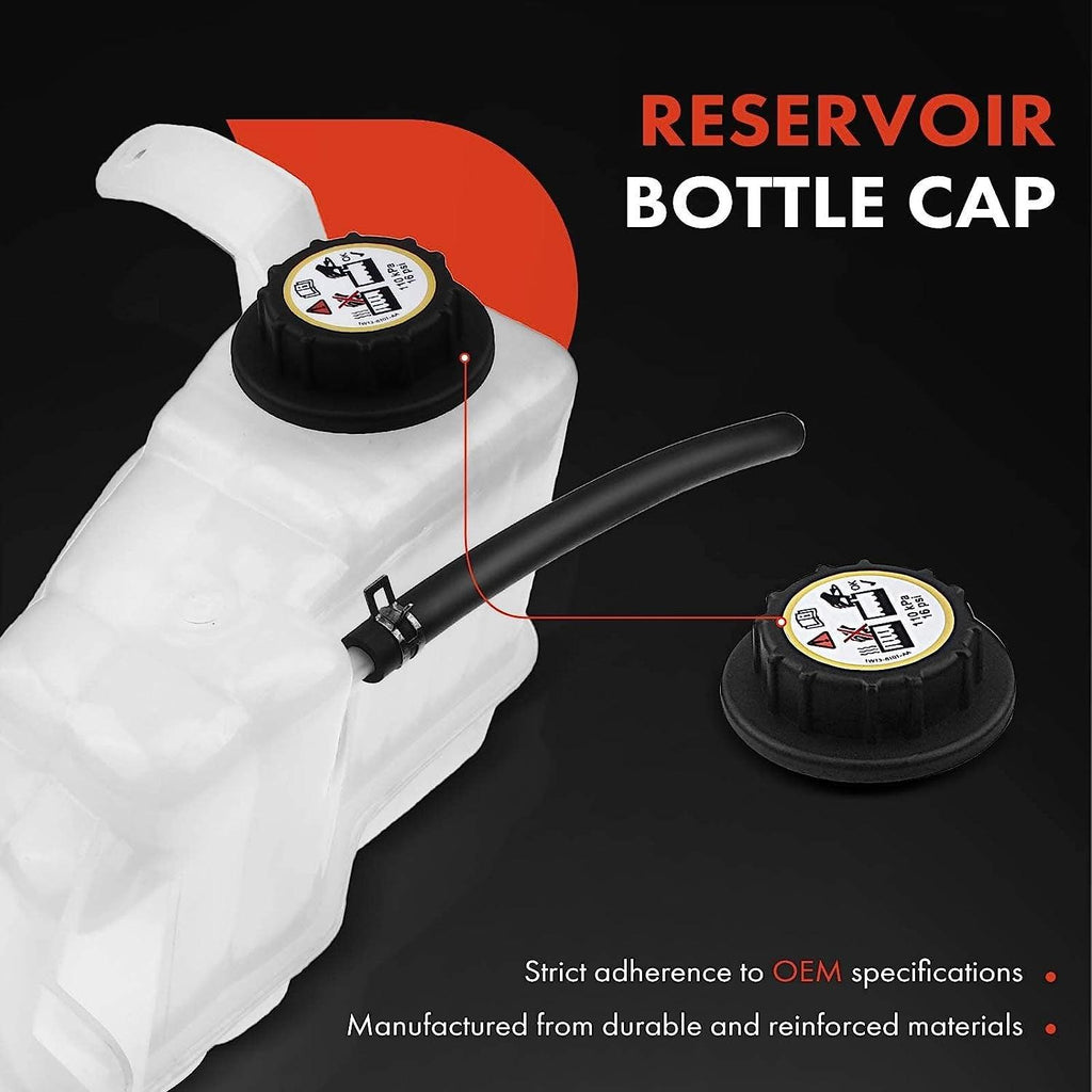 A-Premium Engine Coolant Overflow Recovery Reservoir Tank [With Cap & Tubing] Compatible with Ford Expedition 1997-2002, F-150 F-250 Lobo 1997-2003, Blackwood 2002 2003, [4.2L 4.6L 5.4L]