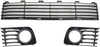 Bumper Grille Kit Compatible with 2004-2009 Toyota Prius Textured Black Front, Lower