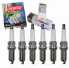 6 Pc DENSO Platinum TT Spark Plugs Compatible with Kia Rondo 2.7L V6 2007-2010