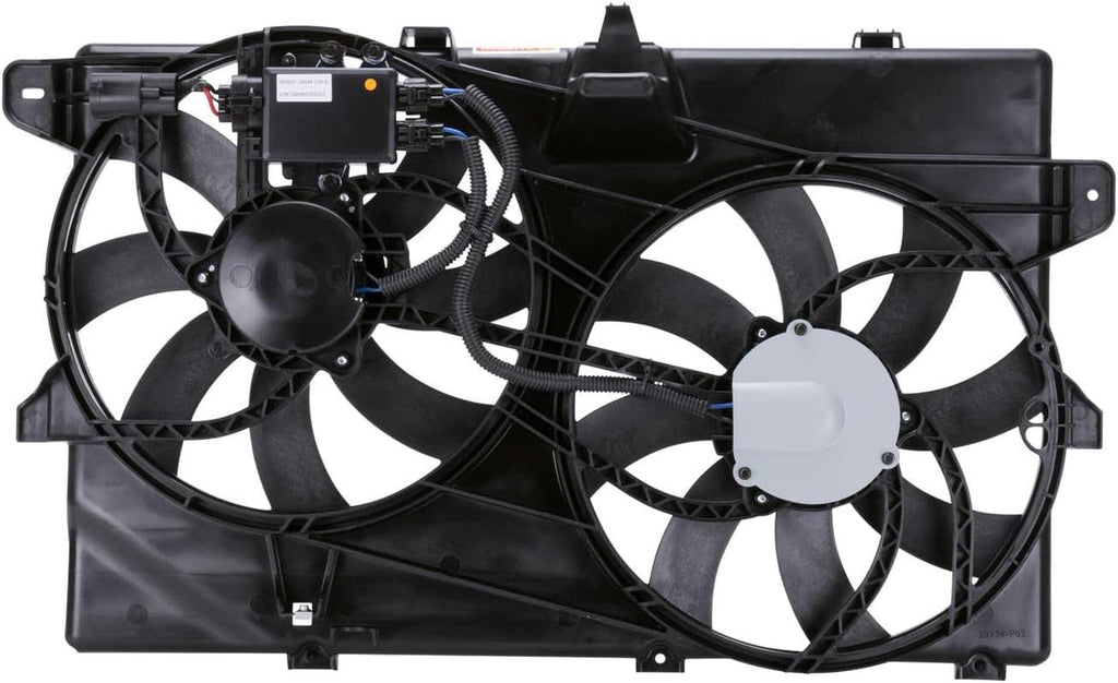 622030 Cooling Fan Assembly Compatible with 2007-2014 Ford Edge , Black