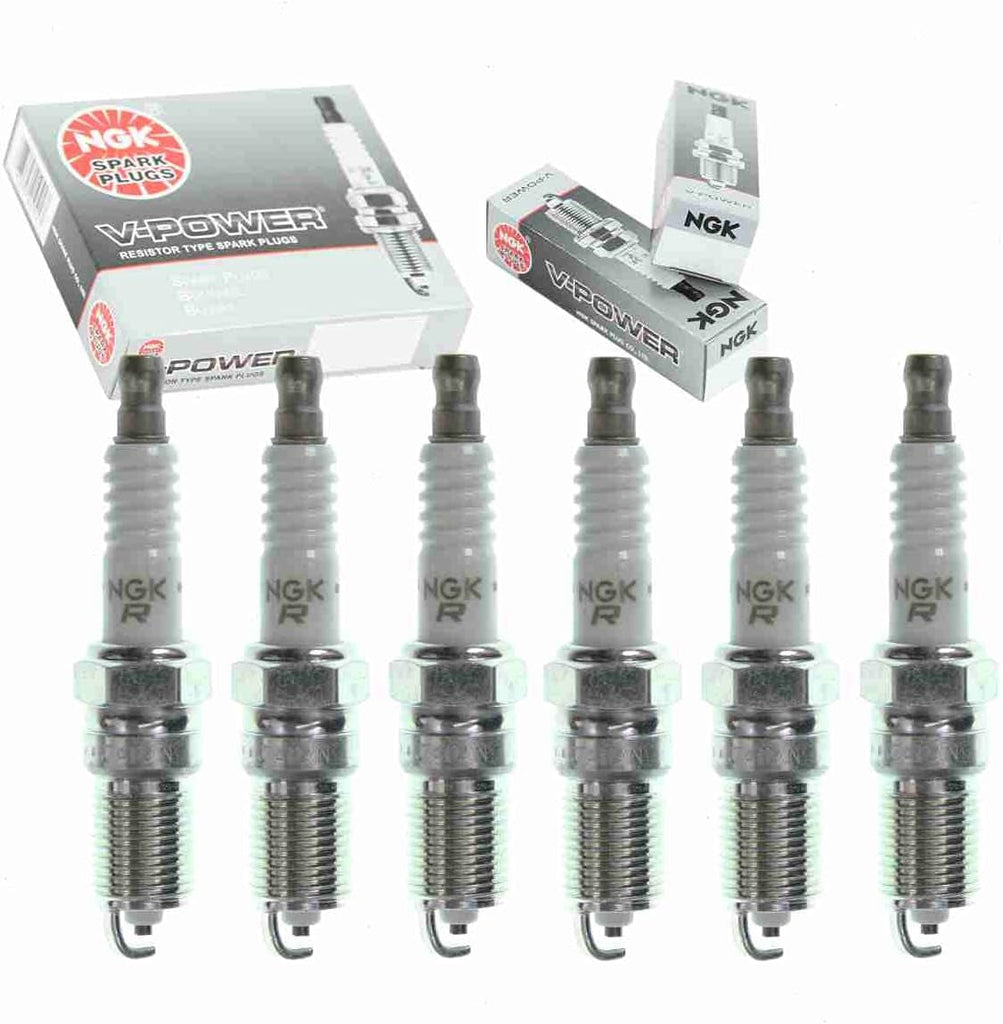 6 Pc NGK V-Power Spark Plugs Compatible with Oldsmobile Silhouette 3.4L 3.8L V6 1992-2004