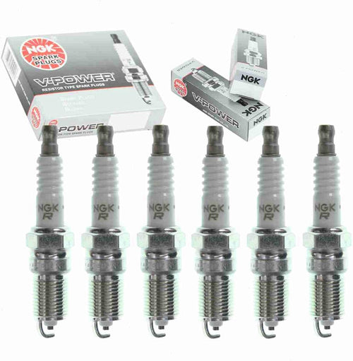 6 Pc NGK V-Power Spark Plugs Compatible with Oldsmobile Silhouette 3.4L 3.8L V6 1992-2004