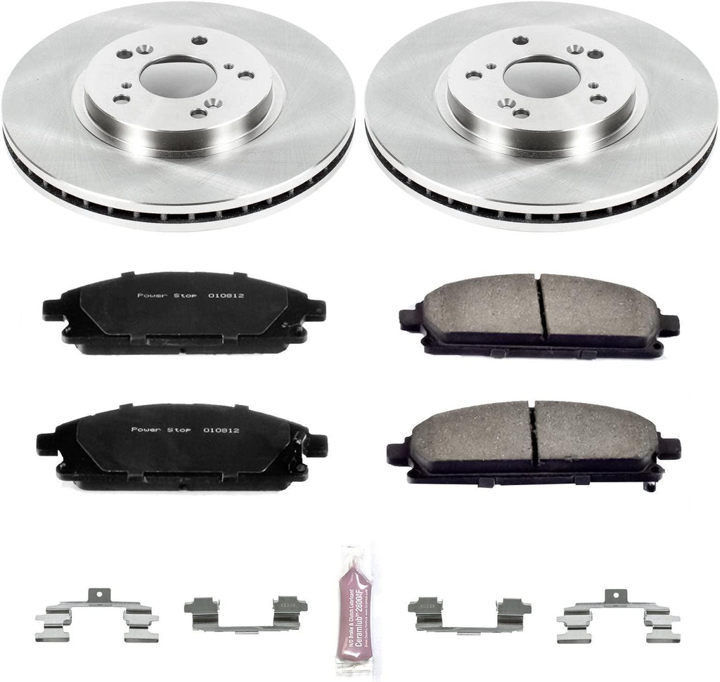 KOE2290 Autospecialty Front Replacement Brake Kit-Oe Brake Rotors & Ceramic Brake Pads
