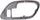 for Chevy K1500 / K2500 Suburban Door Handle Trim 1995 96 97 98 1999 Driver Side | Front | inside | Gray | W/Lock Hole