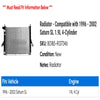 Radiator - Compatible with 1996 - 2002 Saturn SL 1.9L 4-Cylinder 1997 1998 1999 2000 2001