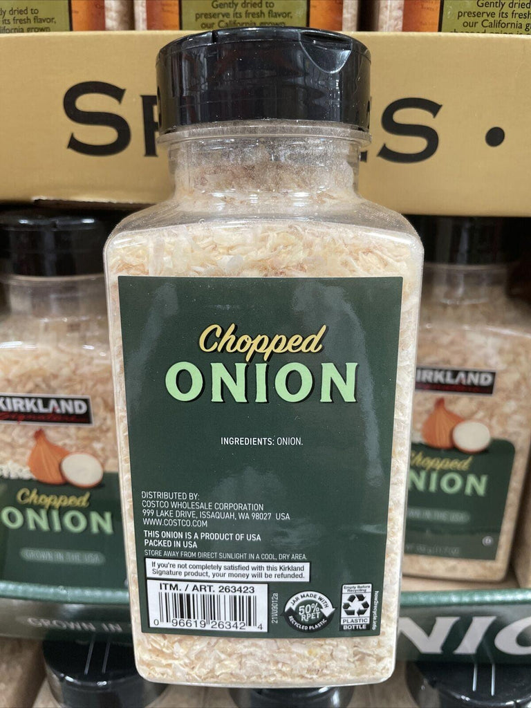 Kirkland Signature Chopped Onion Gently Dried Finest Quality 11.7 Oz