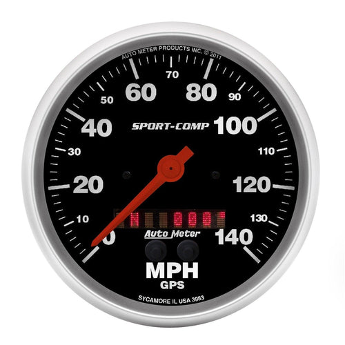 5 in. GPS SPEEDOMETER 0-140 MPH SPORT-COMP - greatparts