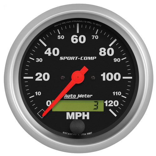 3-3/8 in. SPEEDOMETER 0-120 MPH SPORT-COMP - greatparts