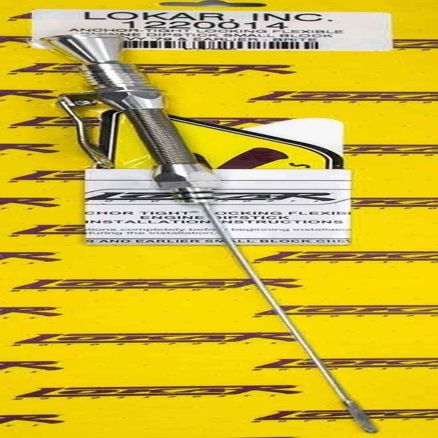 1220014 Anchor-Tight Brite Flexible Engine Dipstick with Lock for Chevy Small Block Transmission