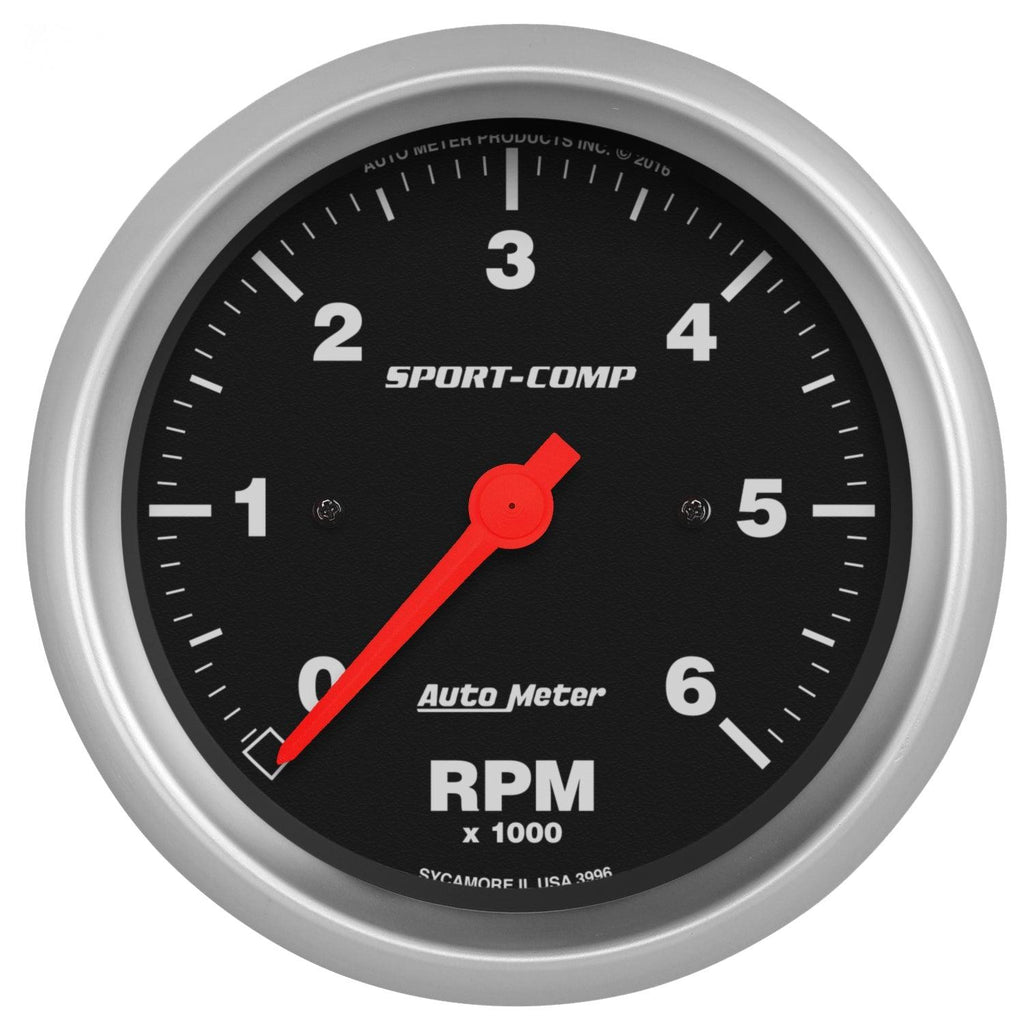 3-3/8 in. IN-DASH TACHOMETER 0-6000 RPM SPORT-COMP - greatparts