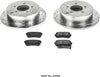 K5394 Rear Z23 Carbon Fiber Brake Pads with Drilled & Slotted Brake Rotors Kit