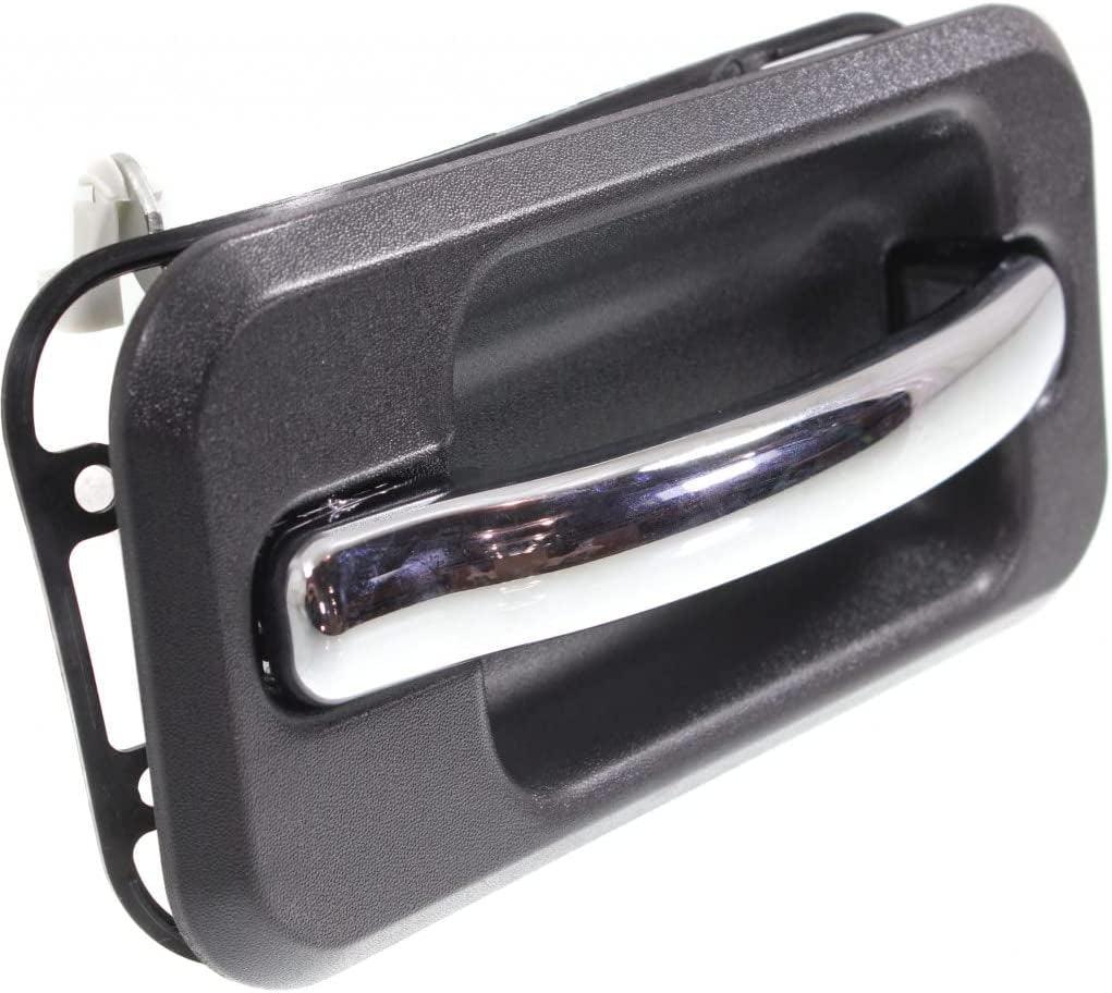 Door Handle for Hummer H2 2003-2009 Passenger Side | Exterior | Rear | Black Bezel | with Chrome Lever | Trim: Base | HU1521101 | 25845865