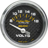 4791 Carbon Fiber Electric Voltmeter Gauge