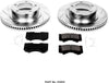 K2952 Front Z23 Carbon Fiber Brake Pads with Drilled & Slotted Brake Rotors Kit