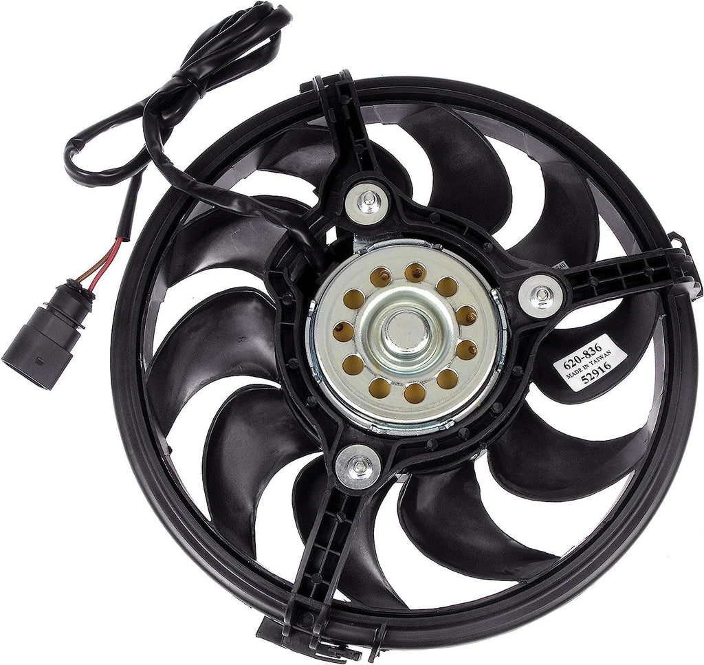 Dorman 620-836 Passenger Side Engine Cooling Fan Assembly Compatible with Select Audi Models